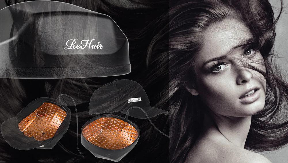 ReHair laser cap and handheld laser comb